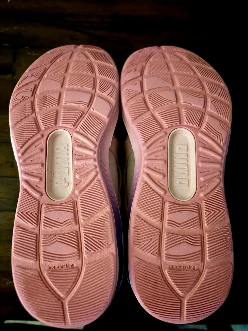 Puma Kids Pink & Lavender Slip-On Athletic Sneakers